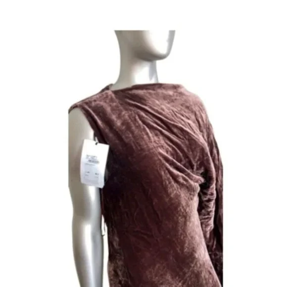 Salvatore ferragamo burgundy velvet dress - Picture 2 of 3